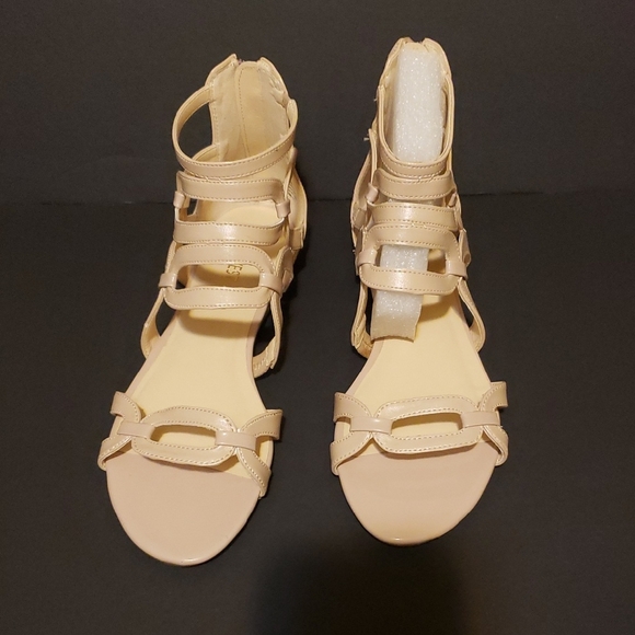 Nine West Nude Strappy Sandals - Picture 1 of 8